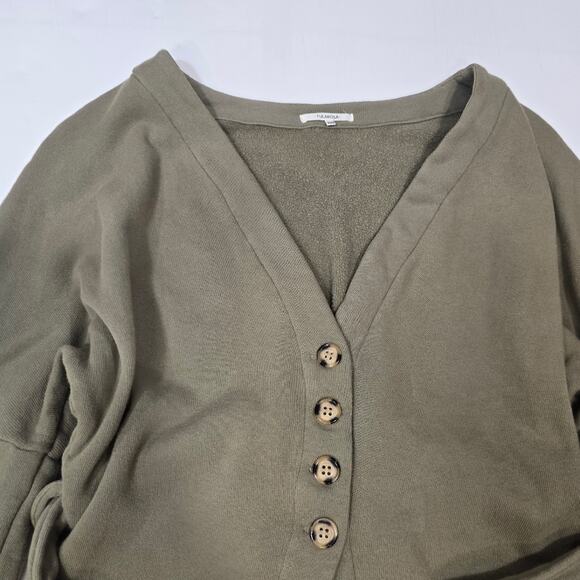 Tularosa Belted Cardigan in Olive Green XXS - Picture 4 of 12